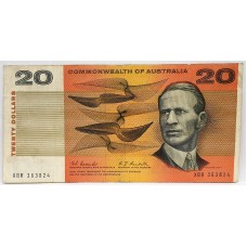 AUSTRALIA 1967 . TWENTY  20 DOLLAR BANKNOTE . COOMBS/RANDALL